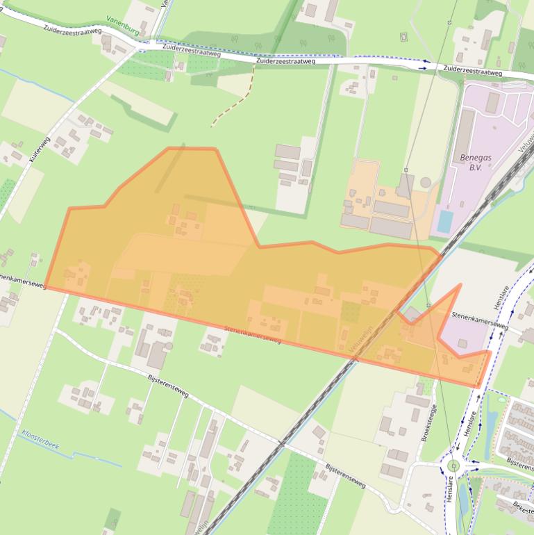 Kaart van postcodegebied 3882NH.