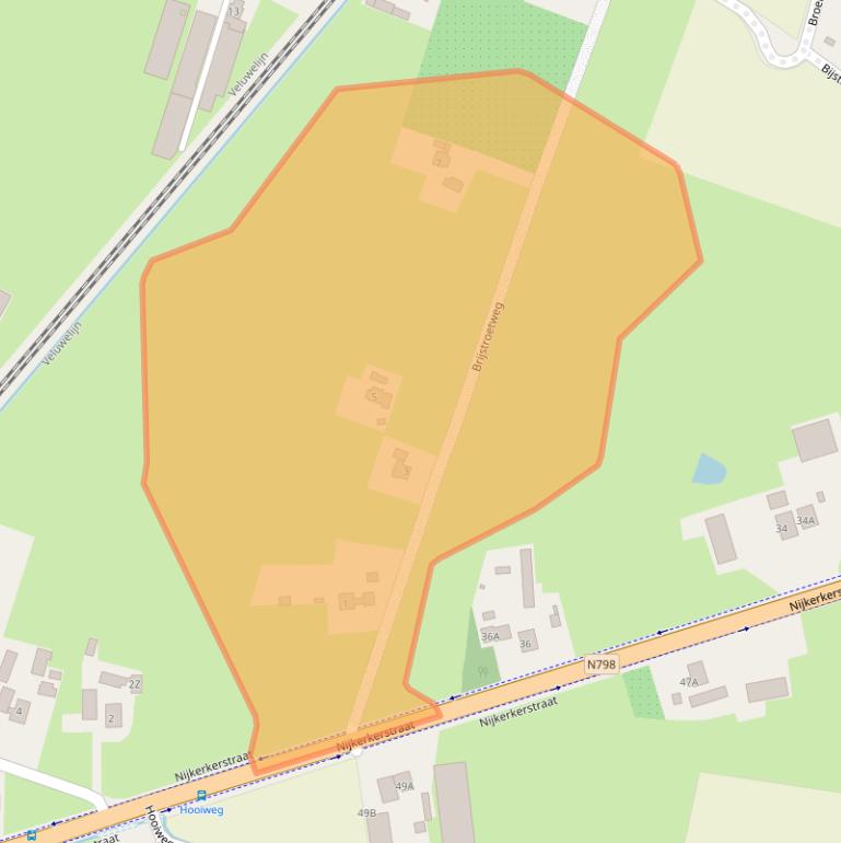 Kaart van postcodegebied 3882NS.