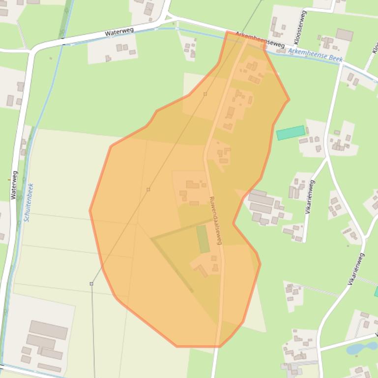 Kaart van postcodegebied 3882NW.