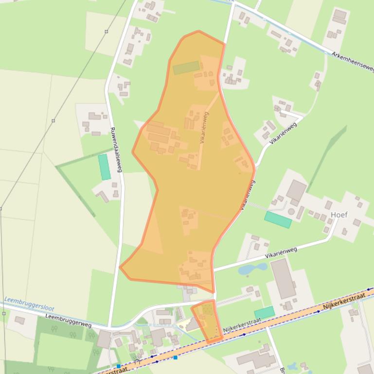 Kaart van postcodegebied 3882PA.