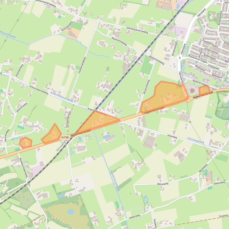 Kaart van postcodegebied 3882PH.