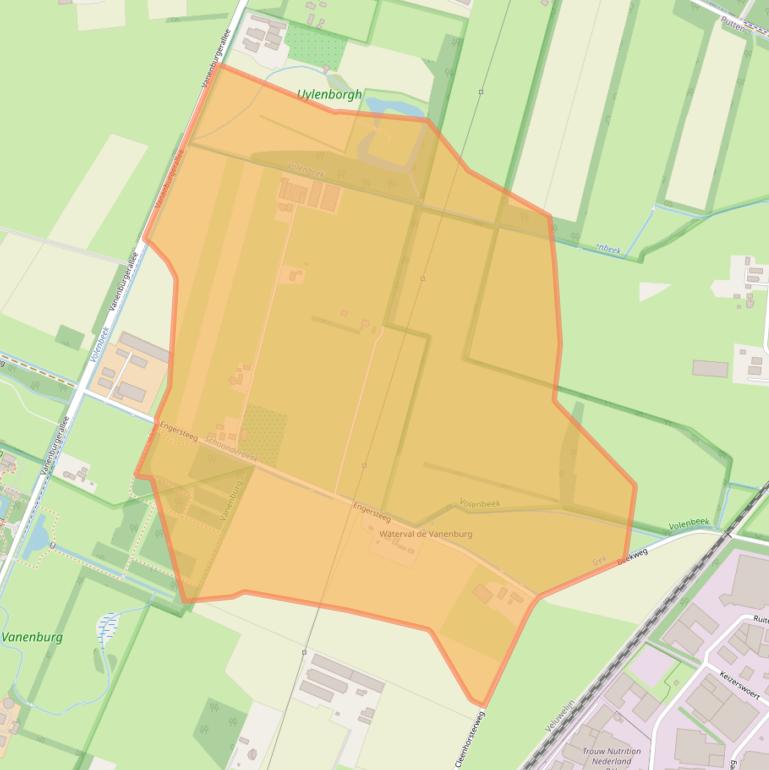 Kaart van postcodegebied 3882RJ.