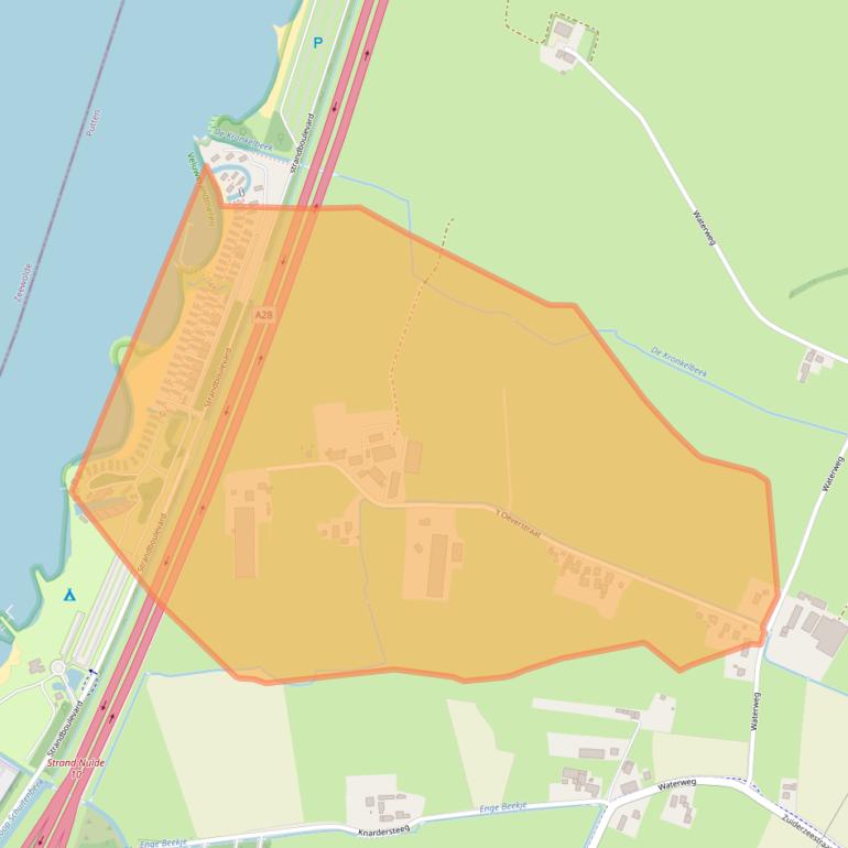 Kaart van postcodegebied 3882RK.