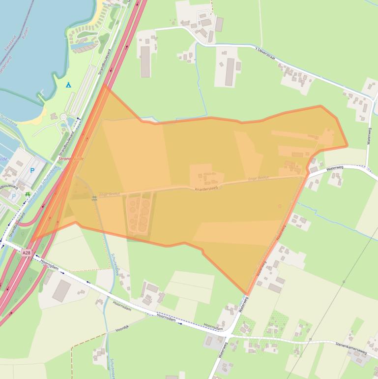 Kaart van postcodegebied 3882RL.