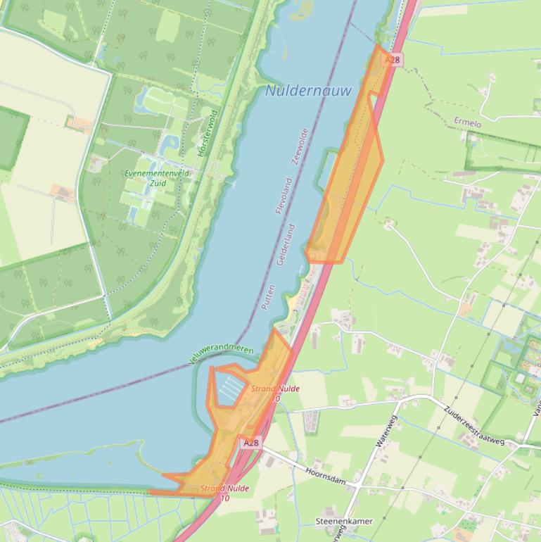 Kaart van postcodegebied 3882RN.
