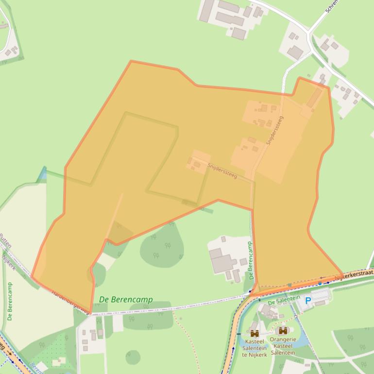 Kaart van postcodegebied 3882SC.