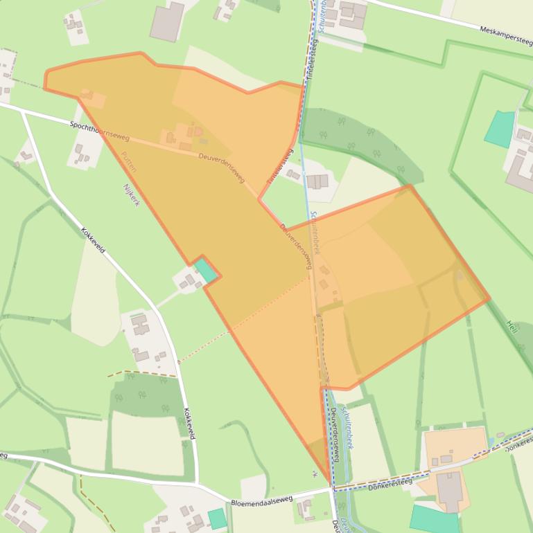 Kaart van postcodegebied 3882SK.