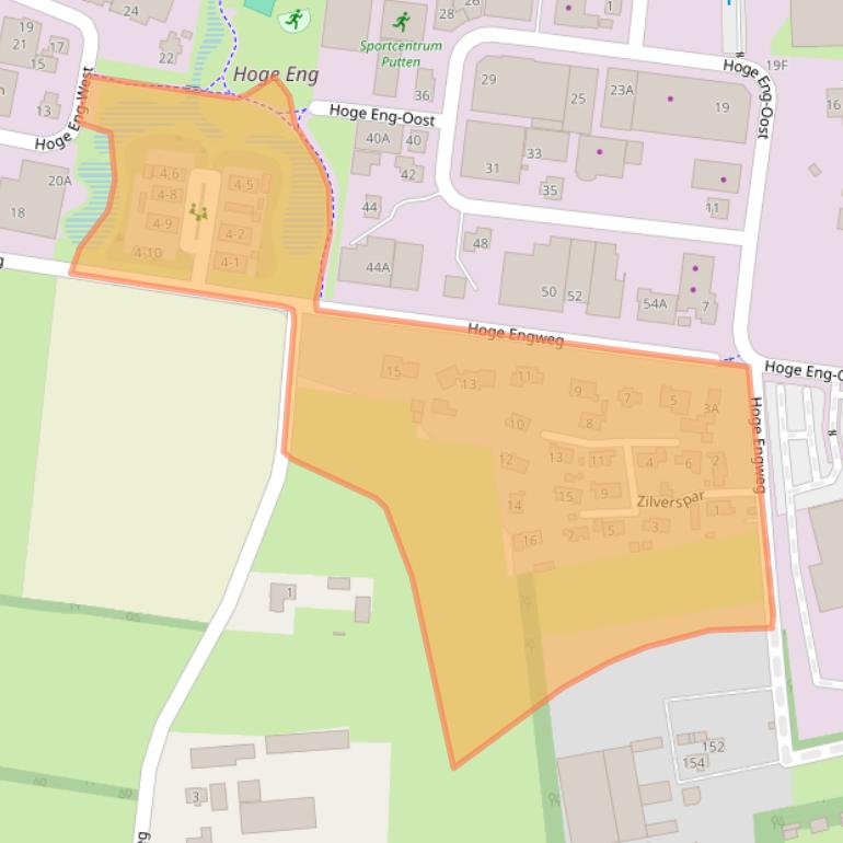 Kaart van postcodegebied 3882TA.