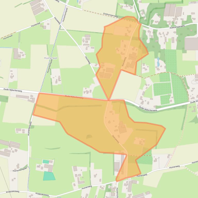 Kaart van postcodegebied 3882TD.