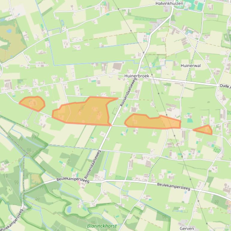 Kaart van postcodegebied 3882TH.