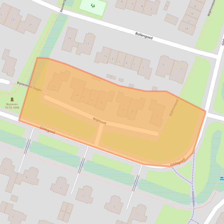 Kaart van postcodegebied 3882WD.