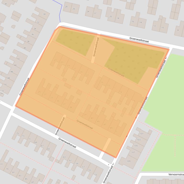 Kaart van postcodegebied 3882XC.