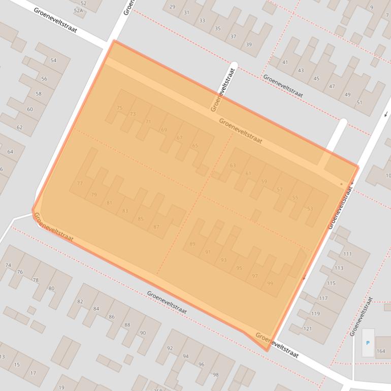 Kaart van postcodegebied 3882XD.