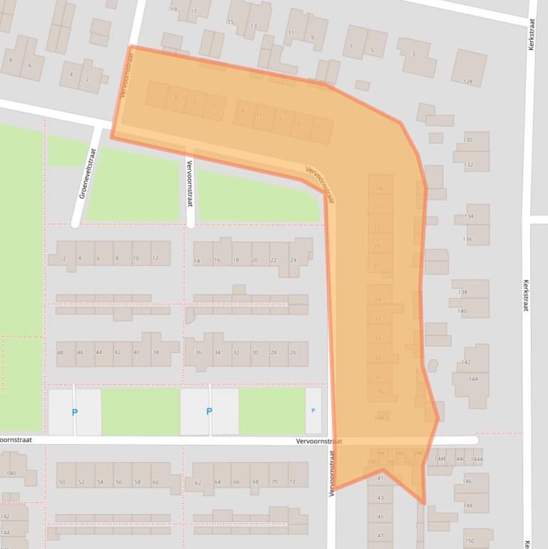 Kaart van postcodegebied 3882XK.