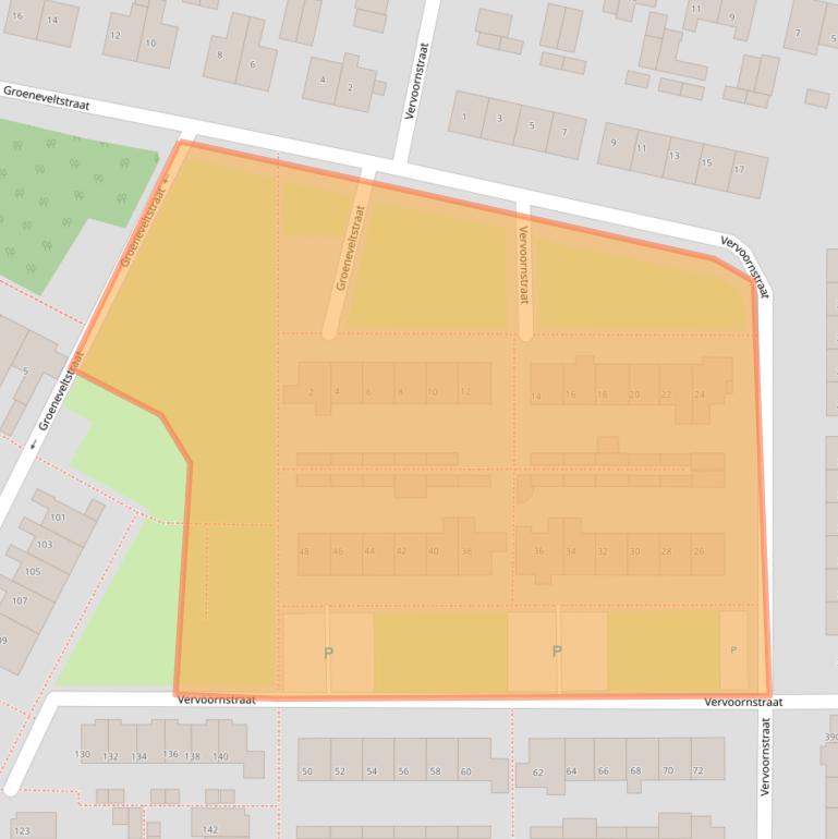 Kaart van postcodegebied 3882XN.