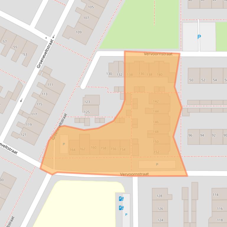 Kaart van postcodegebied 3882XS.