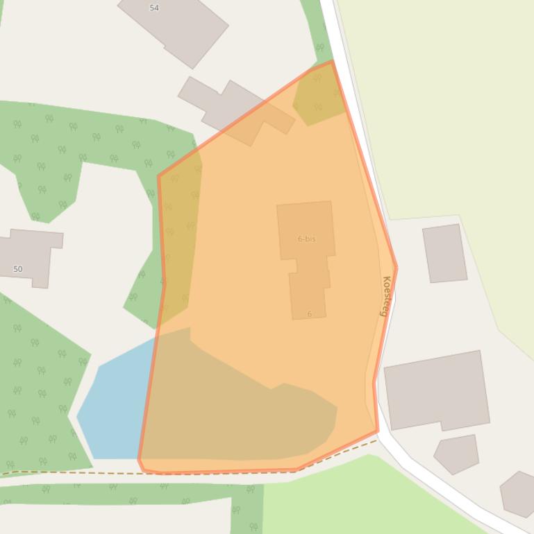 Kaart van postcodegebied 3886KE.