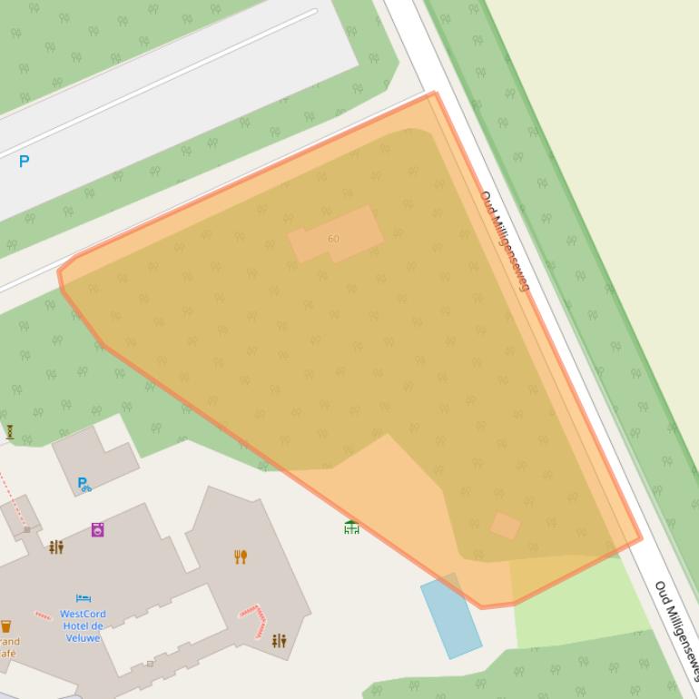 Kaart van postcodegebied 3886MK.