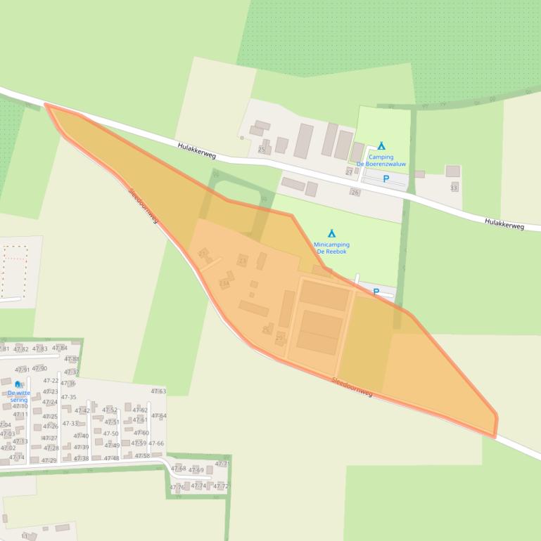 Kaart van postcodegebied 3886MS.