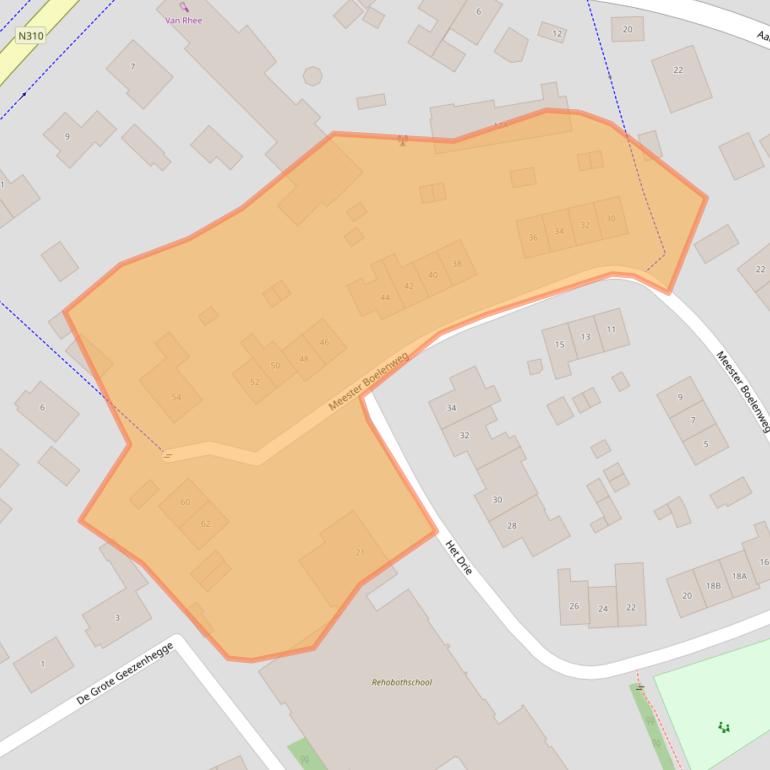 Kaart van postcodegebied 3888KC.