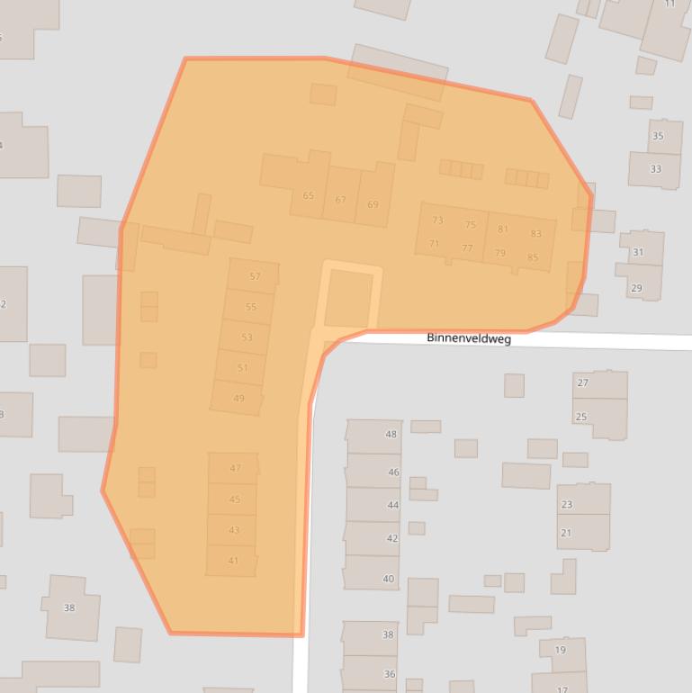 Kaart van postcodegebied 3888KK.