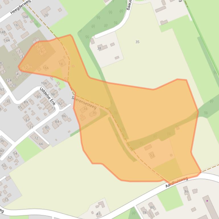 Kaart van postcodegebied 3888KR.