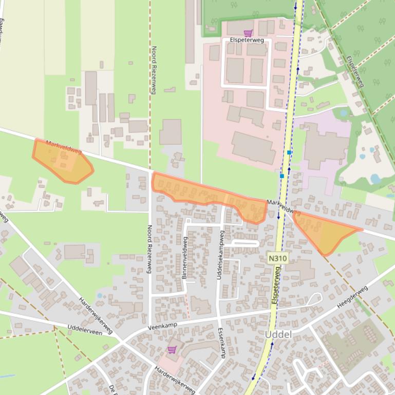 Kaart van postcodegebied 3888MA.