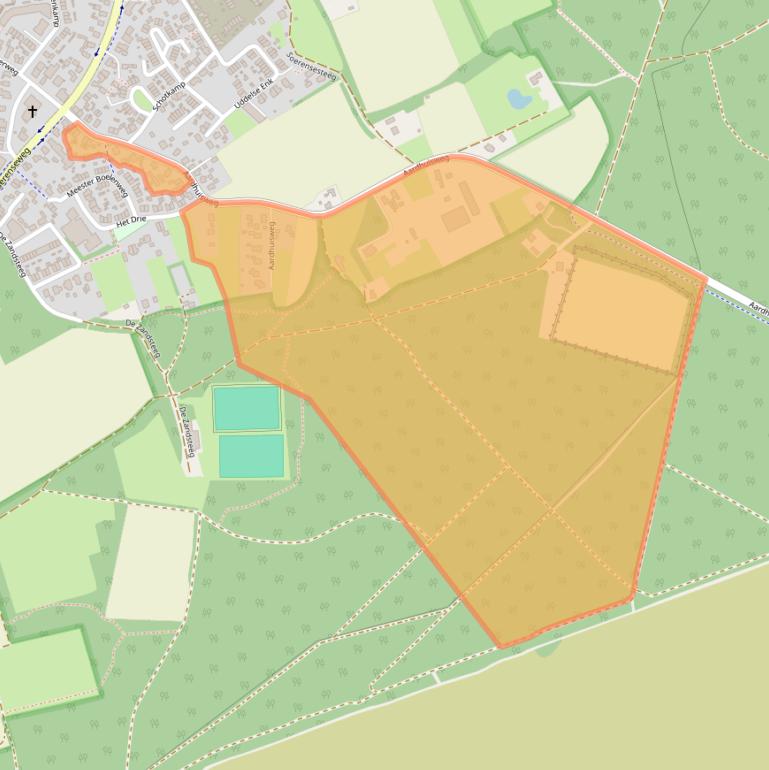 Kaart van postcodegebied 3888MG.