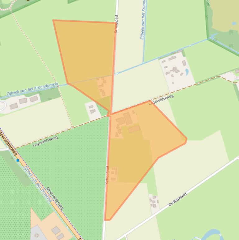 Kaart van postcodegebied 3888MJ.