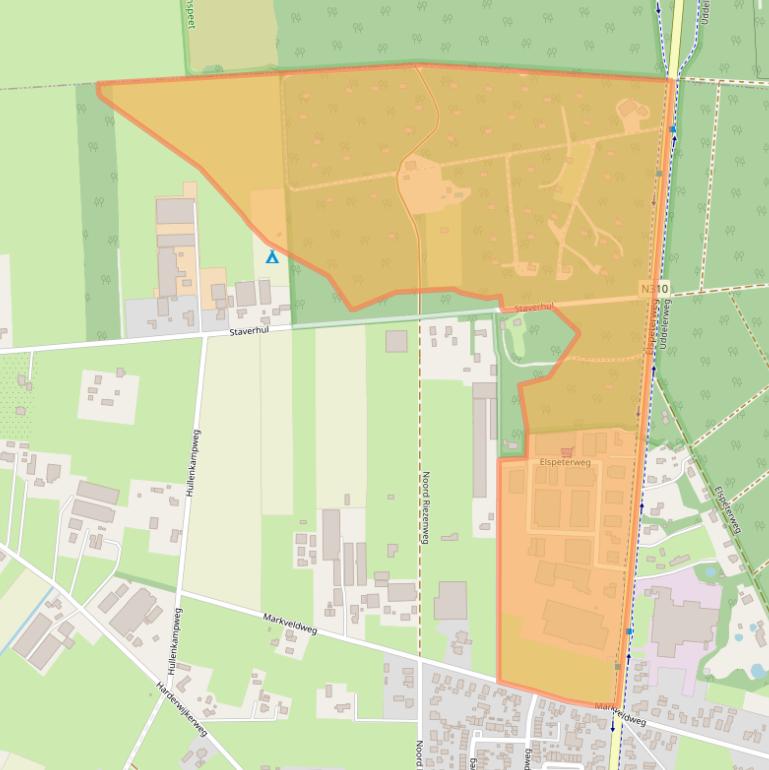 Kaart van postcodegebied 3888MT.