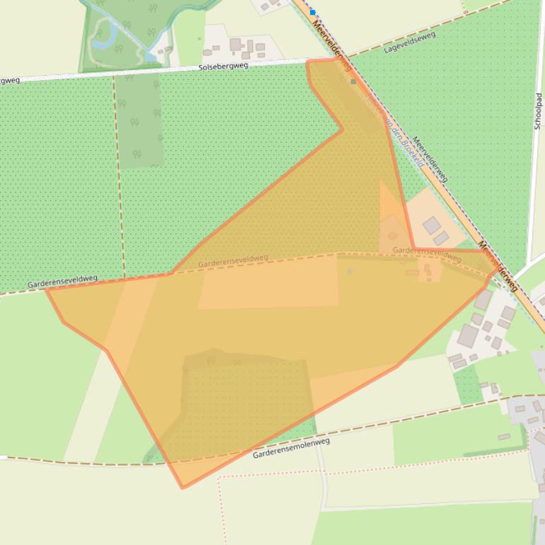 Kaart van postcodegebied 3888NB.