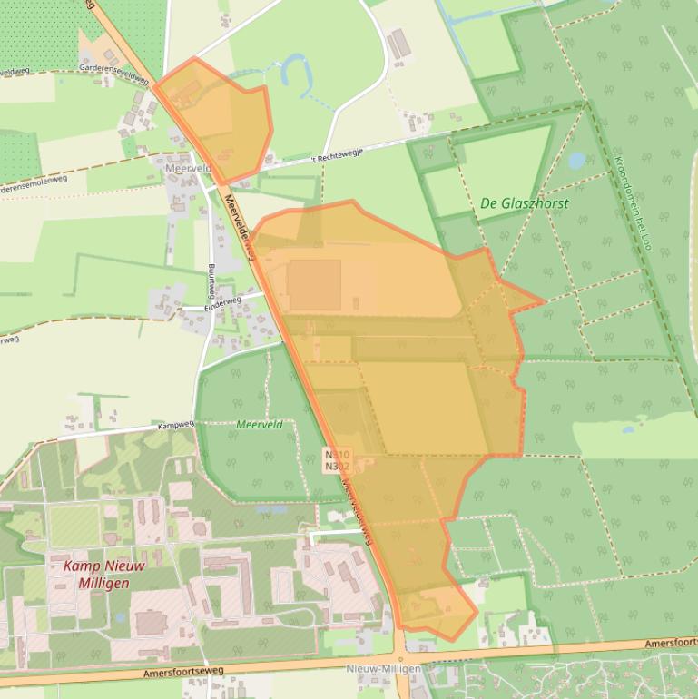 Kaart van postcodegebied 3888NK.