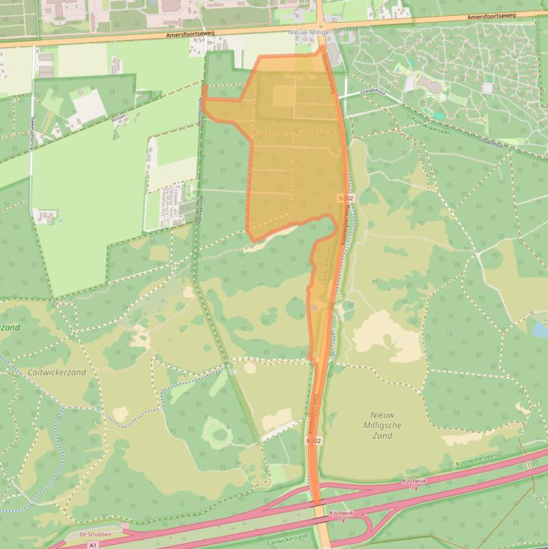Kaart van postcodegebied 3888NL.