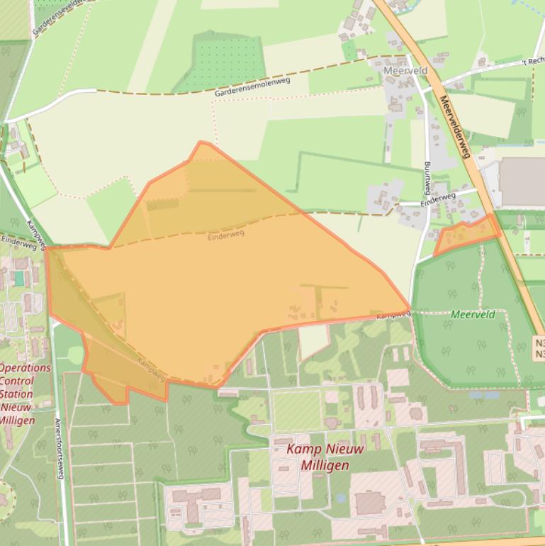 Kaart van postcodegebied 3888NX.