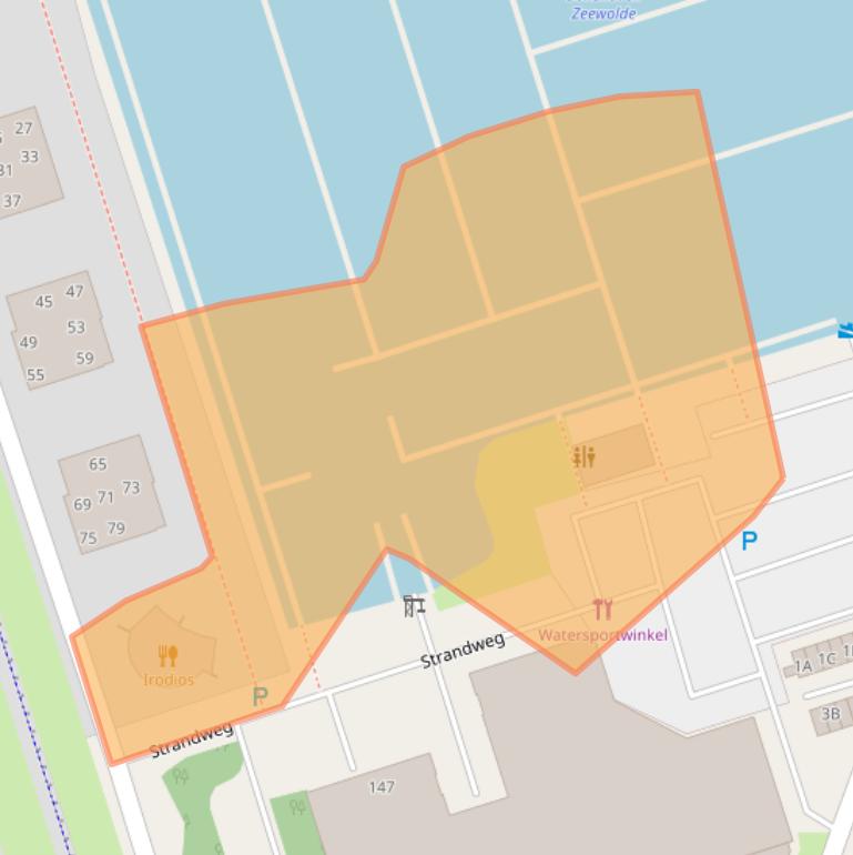 Kaart van postcodegebied 3891AJ.