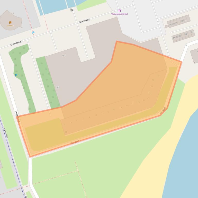 Kaart van postcodegebied 3891AL.