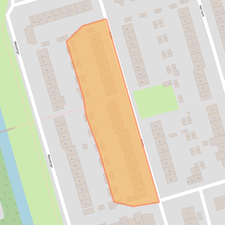 Kaart van postcodegebied 3891BK.