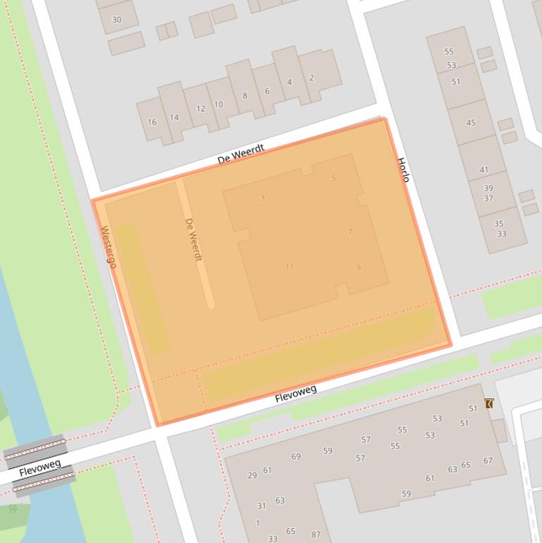 Kaart van postcodegebied 3891BL.