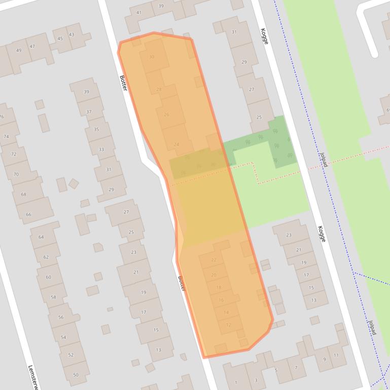 Kaart van postcodegebied 3891CL.