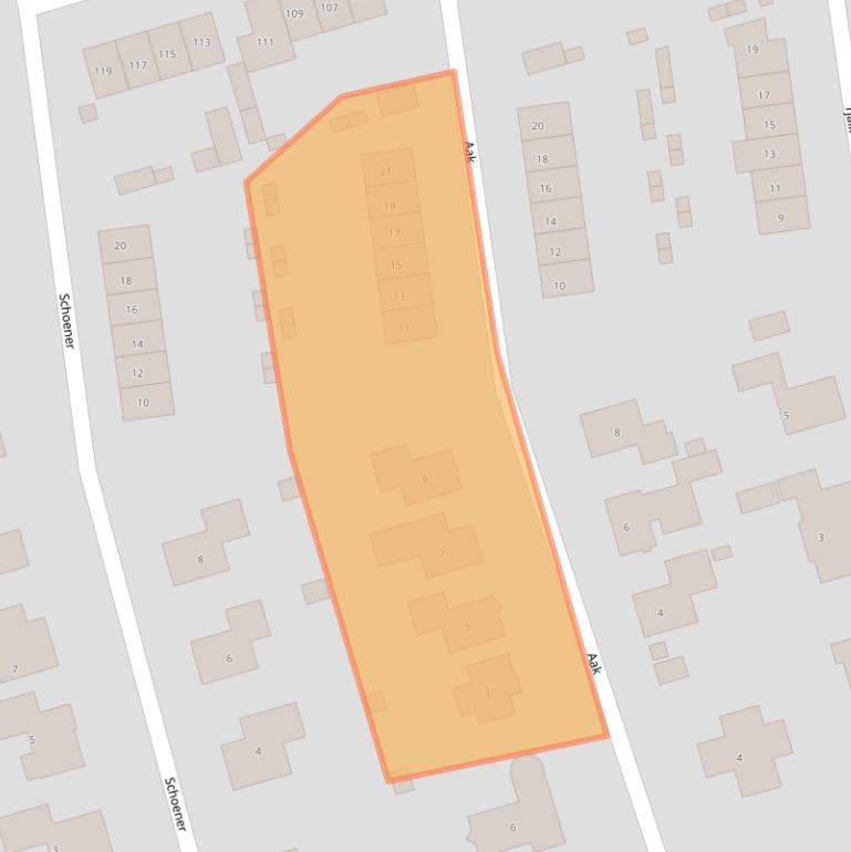 Kaart van postcodegebied 3891DE.