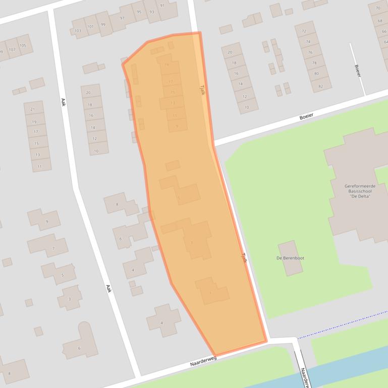 Kaart van postcodegebied 3891DH.