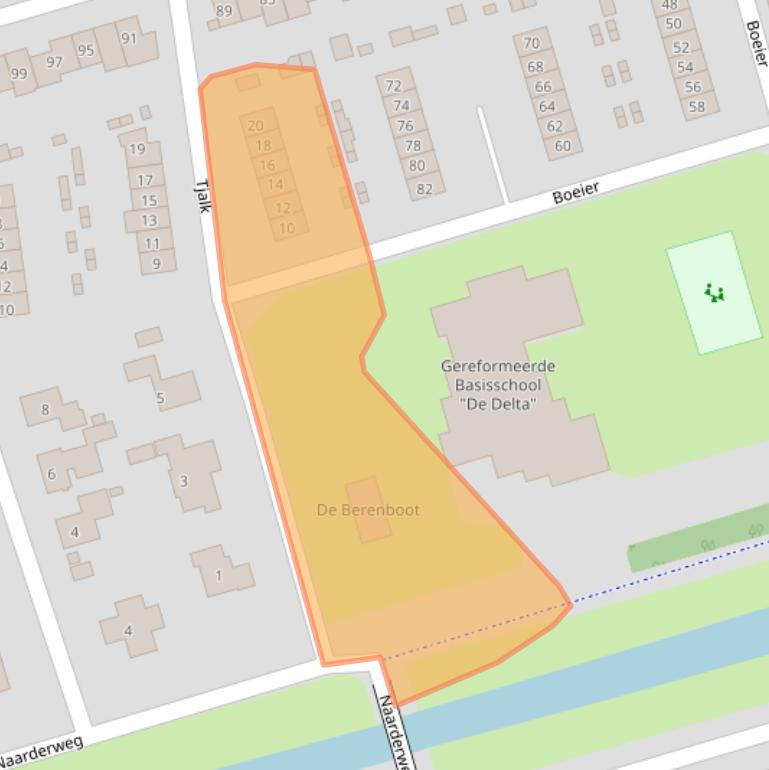 Kaart van postcodegebied 3891DJ.