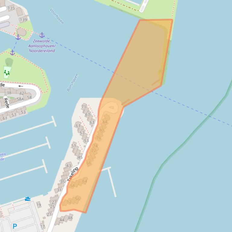 Kaart van postcodegebied 3891EJ.