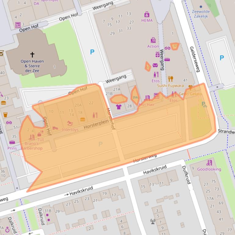 Kaart van postcodegebied 3891ES.