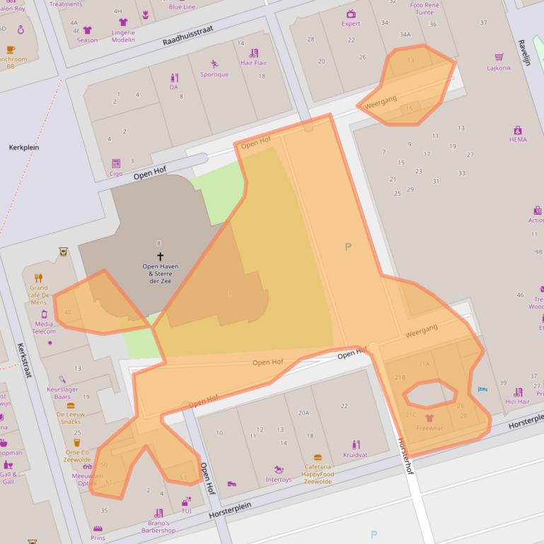 Kaart van postcodegebied 3891EZ.