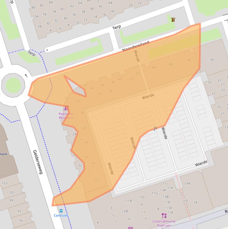 Kaart van postcodegebied 3891GD.