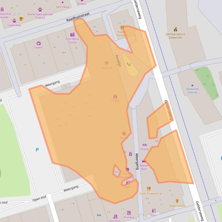 Kaart van postcodegebied 3891GN.