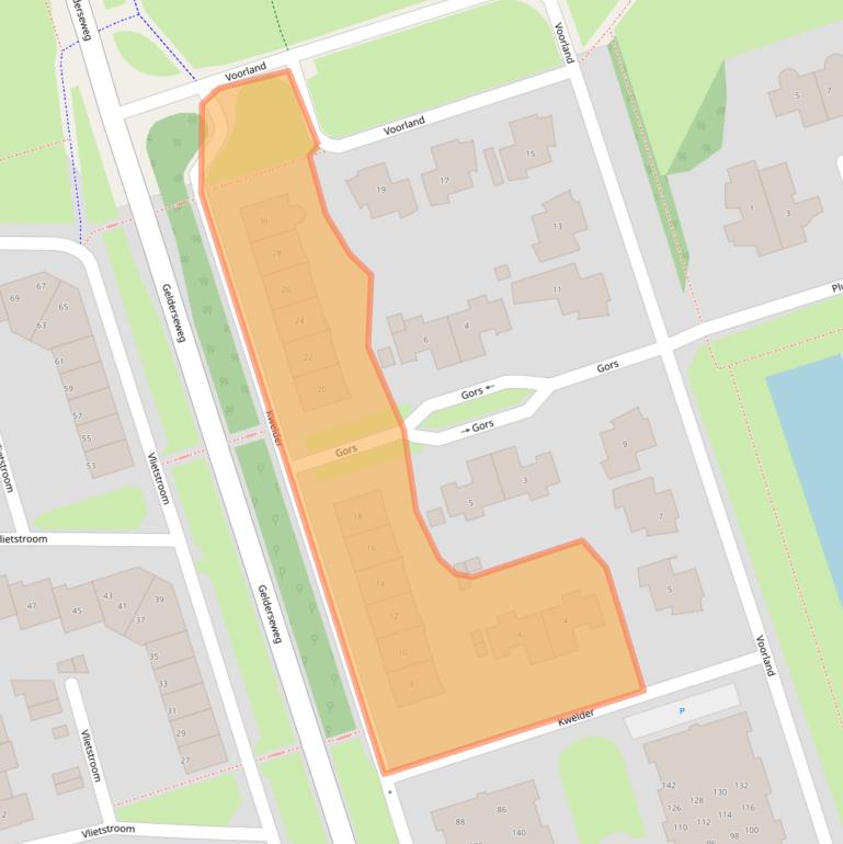 Kaart van postcodegebied 3891GP.