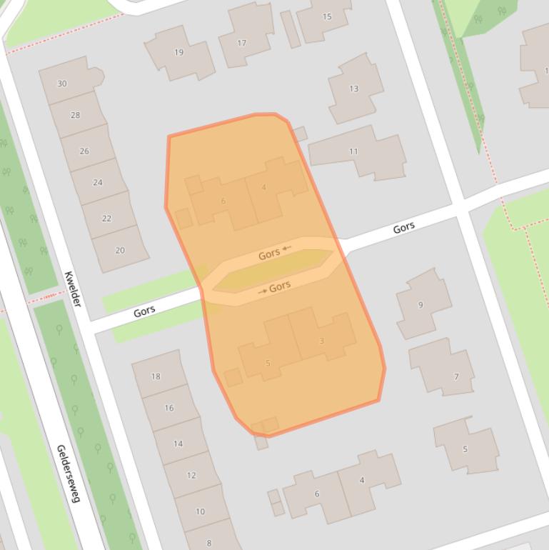 Kaart van postcodegebied 3891GS.