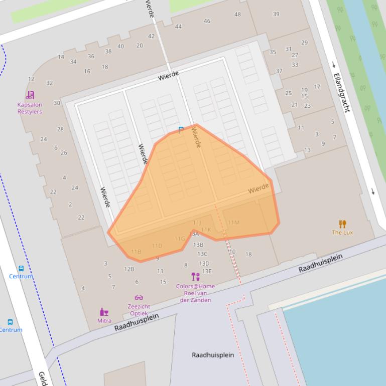 Kaart van postcodegebied 3891GV.